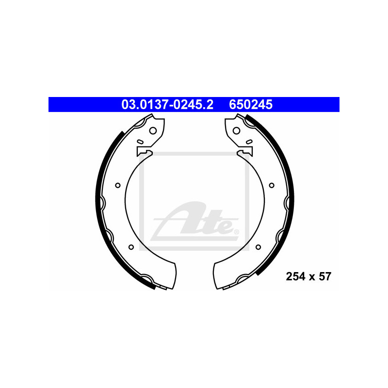 Jeu de mâchoires de frein ATE