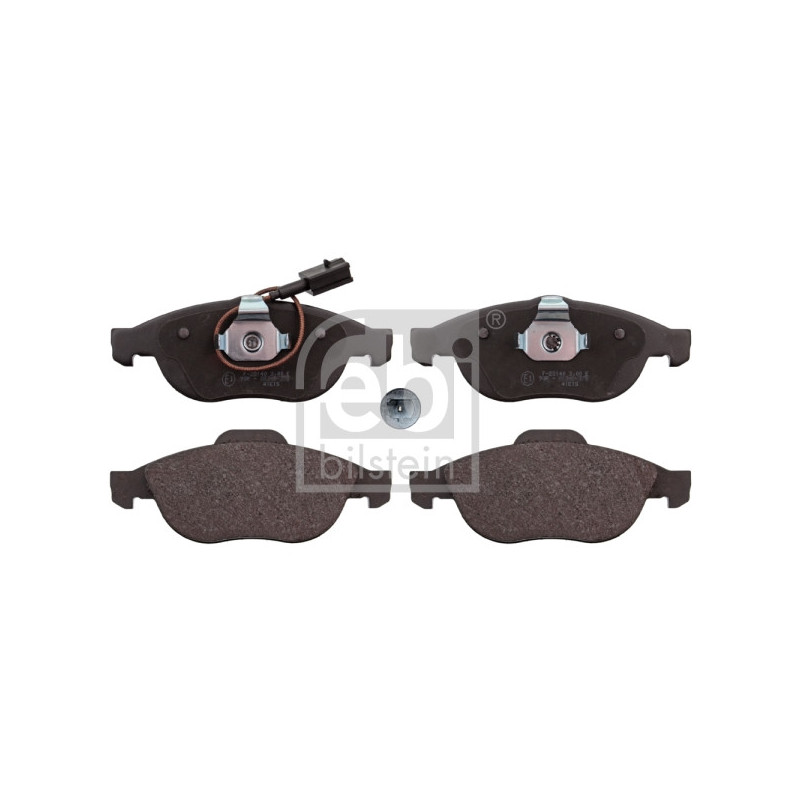 Jeu de quatre plaquettes de frein à disque FEBI BILSTEIN