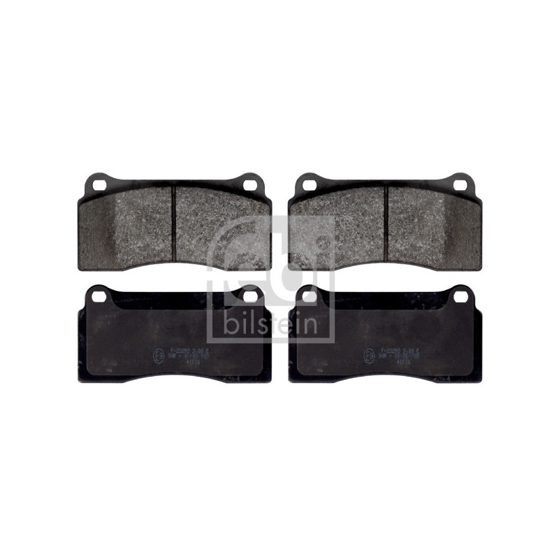 Jeu de quatre plaquettes de frein à disque FEBI BILSTEIN