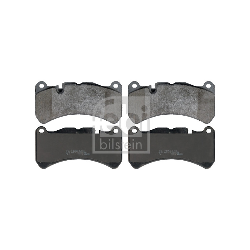 Jeu de quatre plaquettes de frein à disque FEBI BILSTEIN