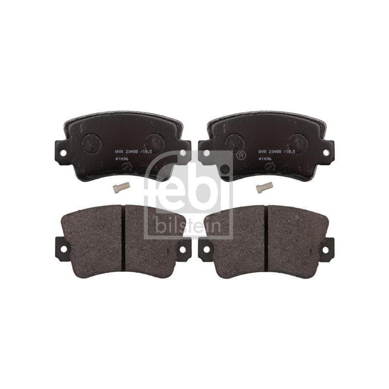 Jeu de quatre plaquettes de frein à disque FEBI BILSTEIN