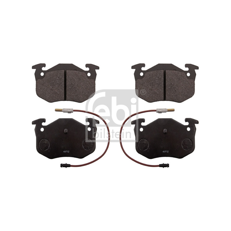 Jeu de quatre plaquettes de frein à disque FEBI BILSTEIN