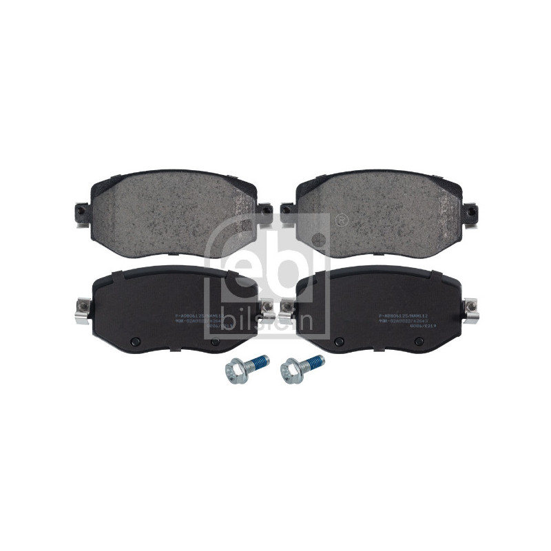 Jeu de quatre plaquettes de frein à disque FEBI BILSTEIN