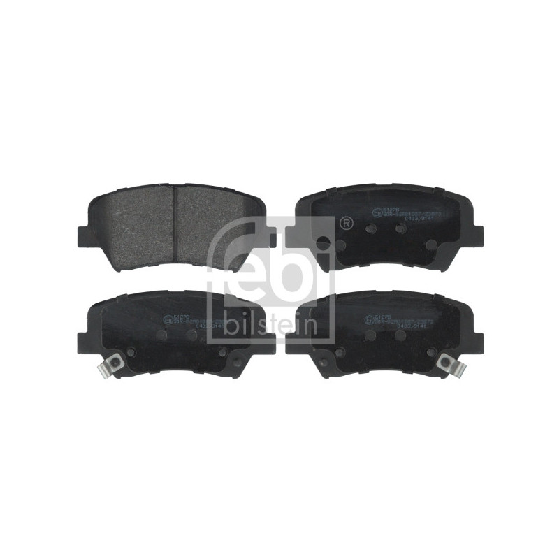 Jeu de quatre plaquettes de frein à disque FEBI BILSTEIN
