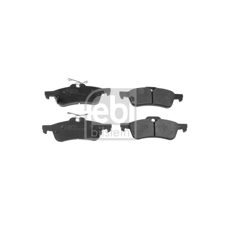 Jeu de quatre plaquettes de frein à disque FEBI BILSTEIN