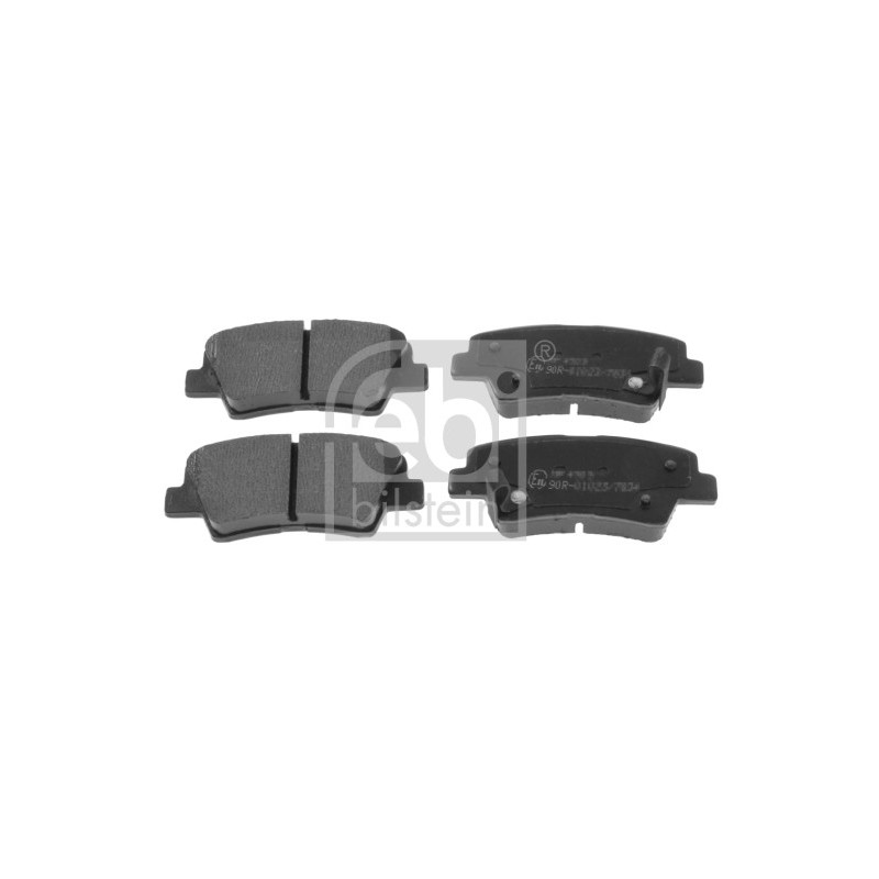Jeu de quatre plaquettes de frein à disque FEBI BILSTEIN