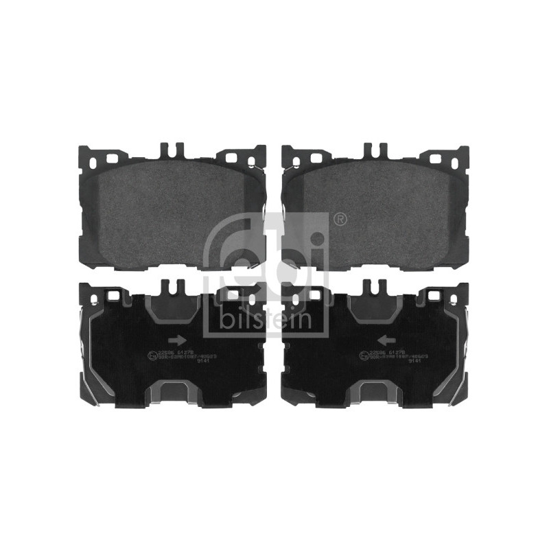 Jeu de quatre plaquettes de frein à disque FEBI BILSTEIN