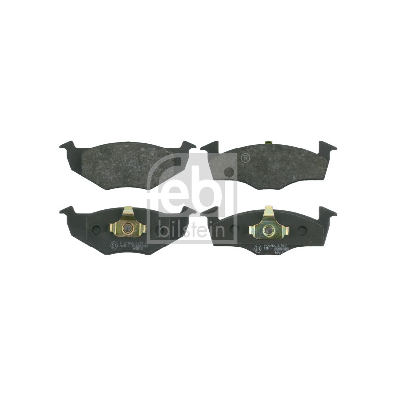 Jeu de quatre plaquettes de frein à disque FEBI BILSTEIN