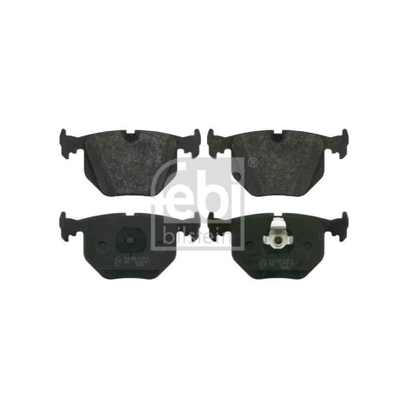 Jeu de quatre plaquettes de frein à disque FEBI BILSTEIN