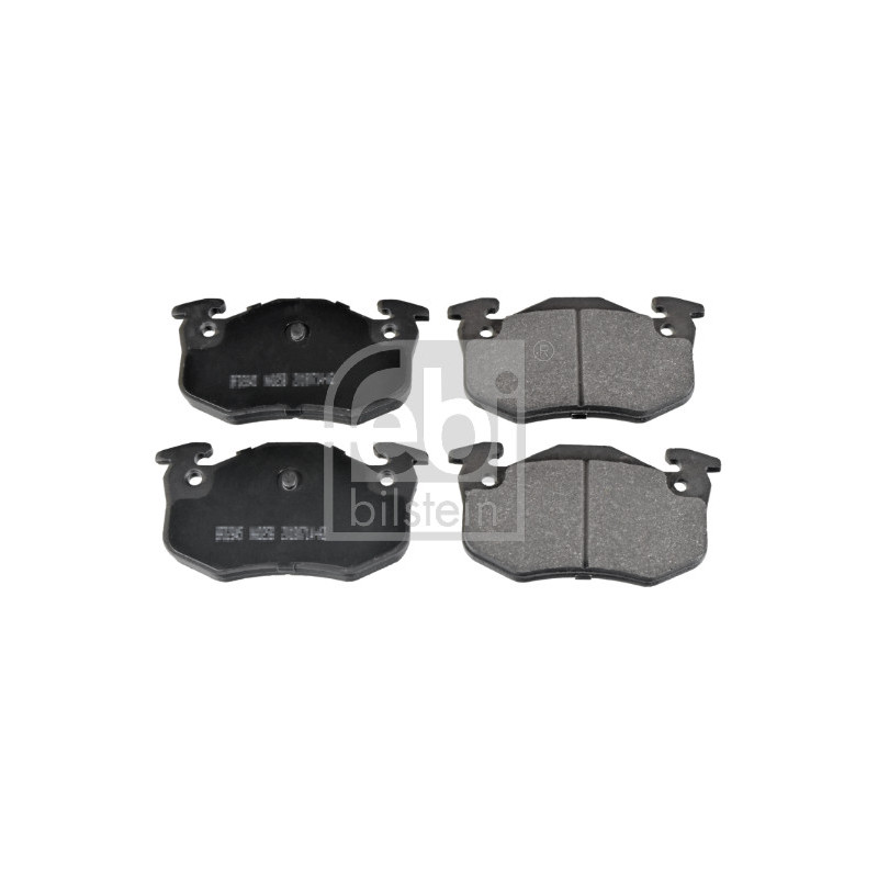 Jeu de quatre plaquettes de frein à disque FEBI BILSTEIN