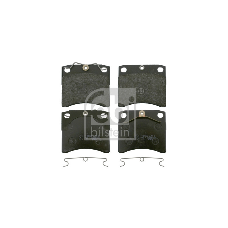 Jeu de quatre plaquettes de frein à disque FEBI BILSTEIN