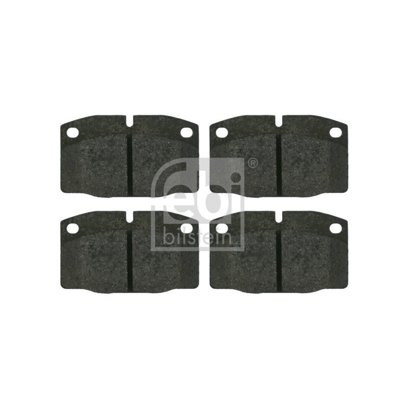 Jeu de quatre plaquettes de frein à disque FEBI BILSTEIN