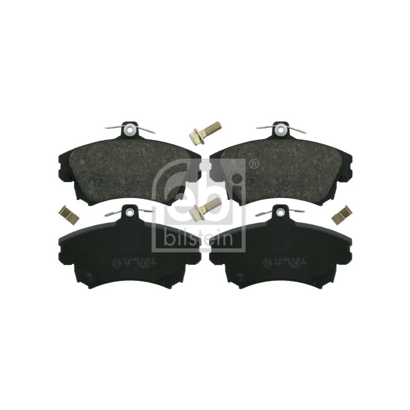 Jeu de quatre plaquettes de frein à disque FEBI BILSTEIN
