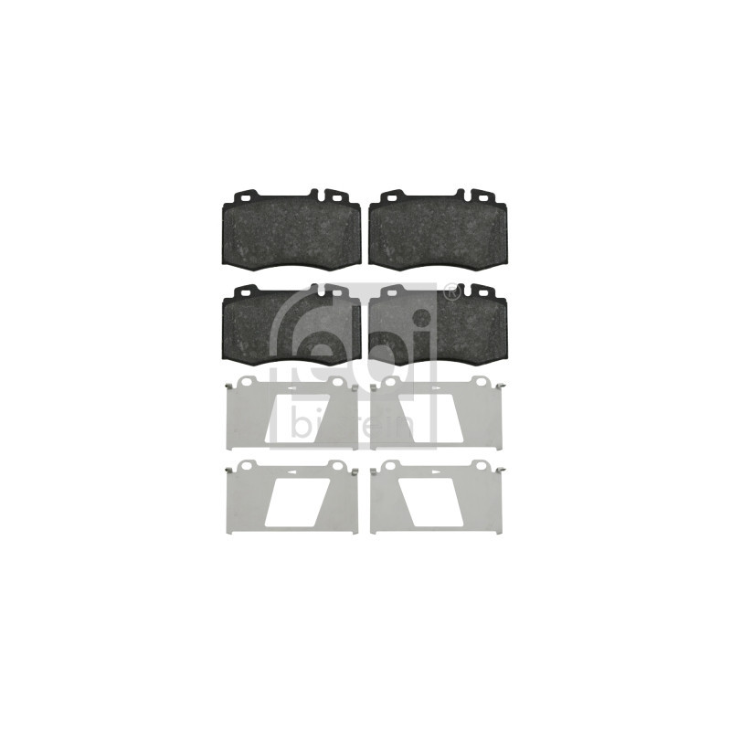 Jeu de quatre plaquettes de frein à disque FEBI BILSTEIN
