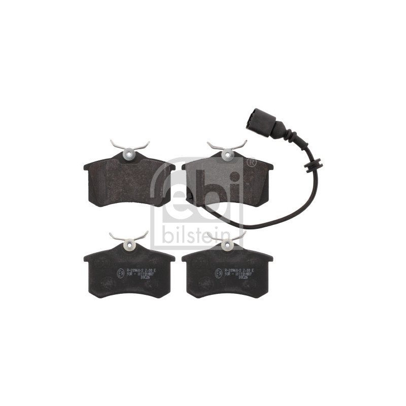 Jeu de quatre plaquettes de frein à disque FEBI BILSTEIN