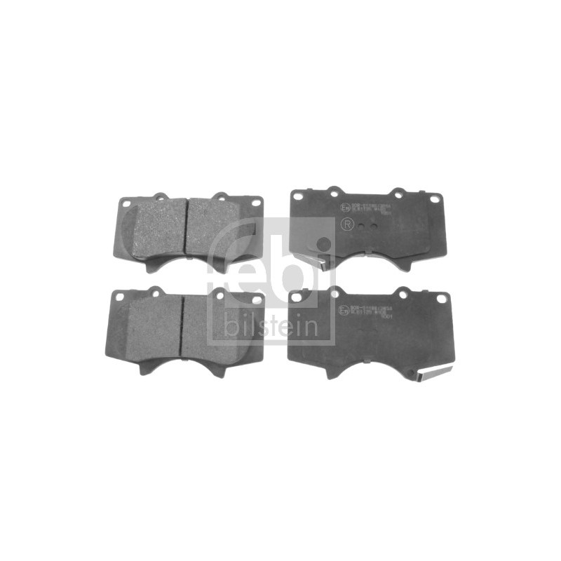 Jeu de quatre plaquettes de frein à disque FEBI BILSTEIN