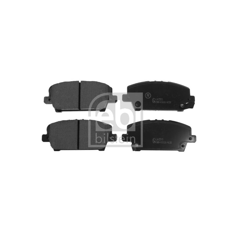 Jeu de quatre plaquettes de frein à disque FEBI BILSTEIN