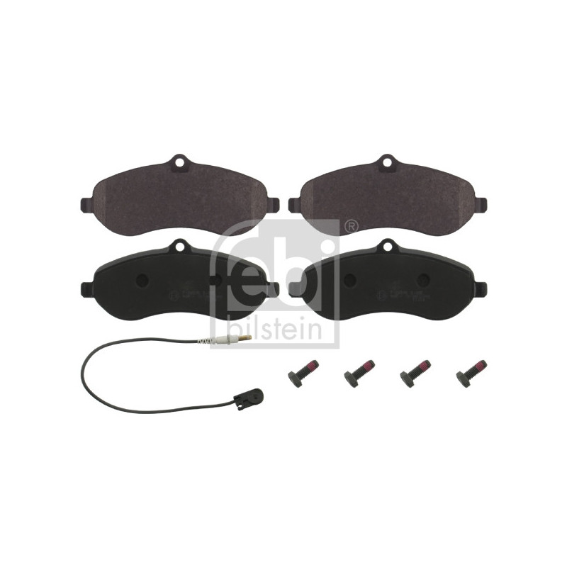 Jeu de quatre plaquettes de frein à disque FEBI BILSTEIN