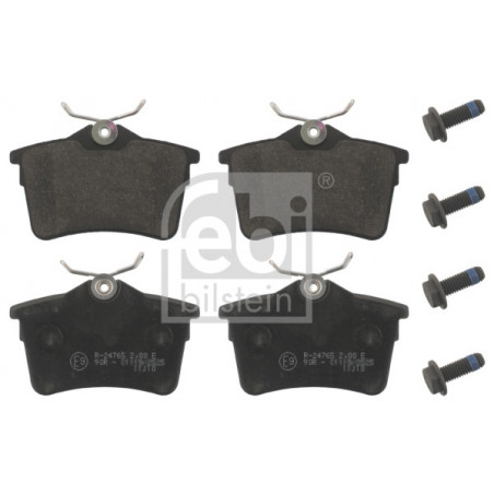 Jeu de quatre plaquettes de frein à disque FEBI BILSTEIN