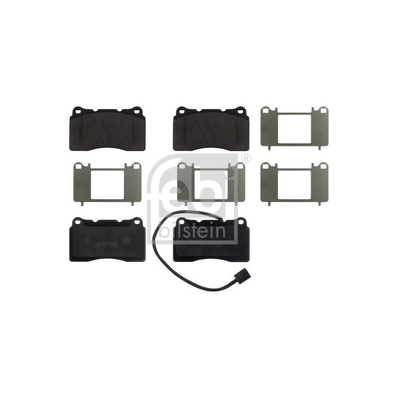 Jeu de quatre plaquettes de frein à disque FEBI BILSTEIN
