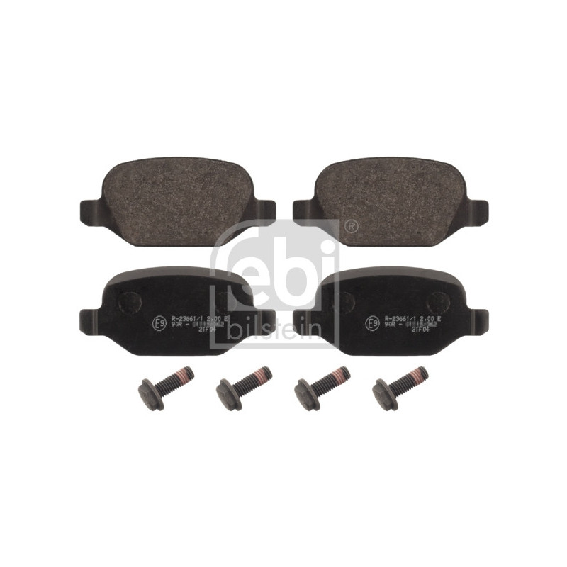 Jeu de quatre plaquettes de frein à disque FEBI BILSTEIN