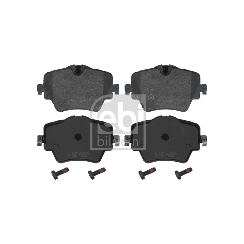 Jeu de quatre plaquettes de frein à disque FEBI BILSTEIN