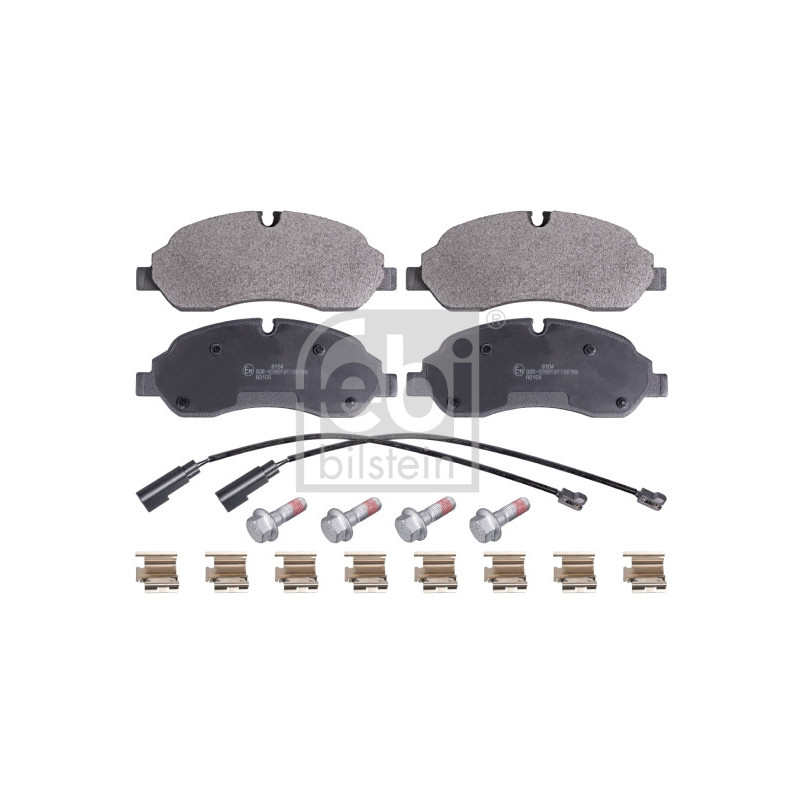 Jeu de quatre plaquettes de frein à disque FEBI BILSTEIN