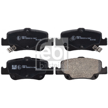 Jeu de quatre plaquettes de...