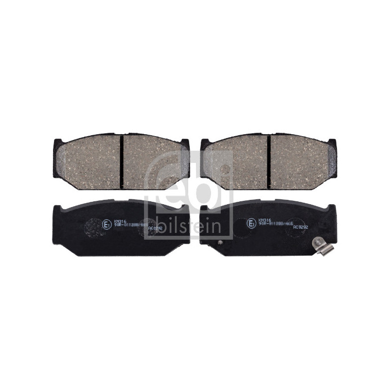 Jeu de quatre plaquettes de frein à disque FEBI BILSTEIN