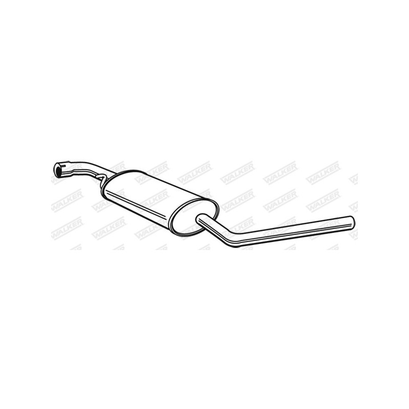 Silencieux intermédiaire WALKER