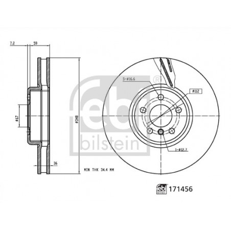 Jeu de 2 disques de frein...