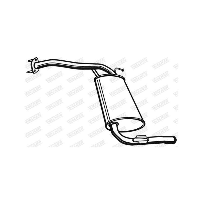 Silencieux arrière WALKER