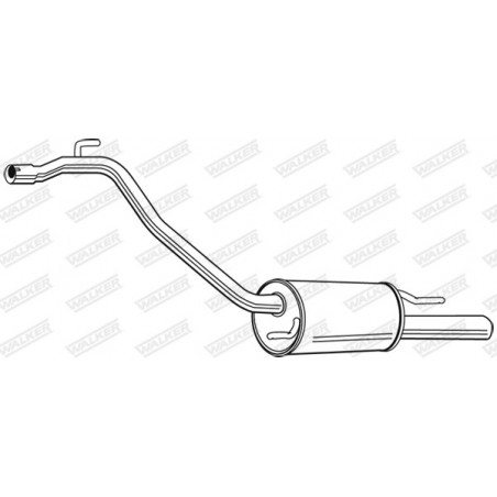 Silencieux arrière WALKER