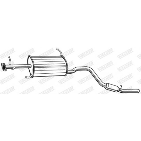 Silencieux arrière WALKER