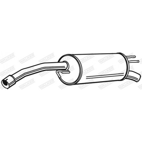 Silencieux arrière WALKER