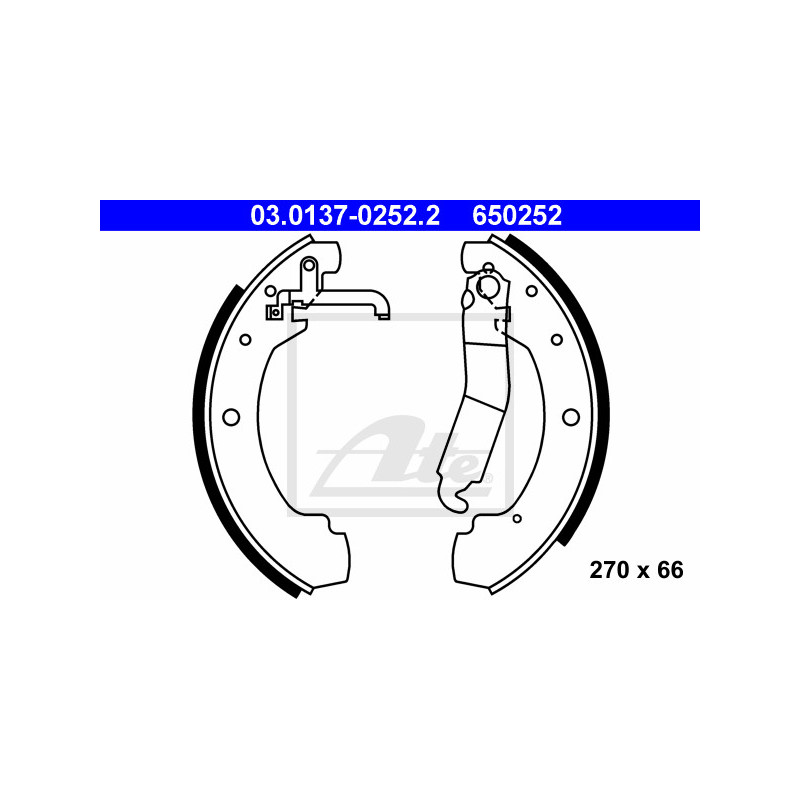 Jeu de mâchoires de frein ATE
