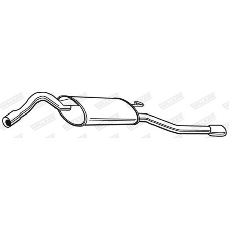 Silencieux arrière WALKER