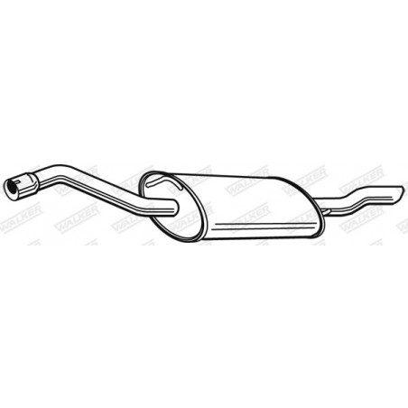 Silencieux arrière WALKER