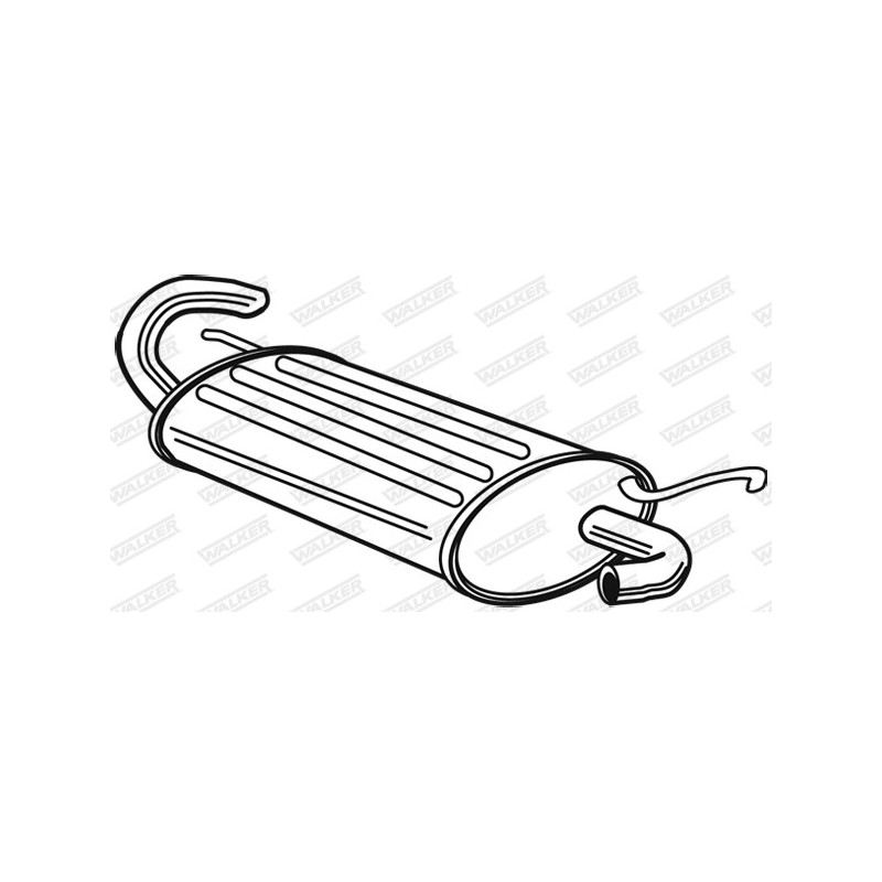 Silencieux arrière WALKER