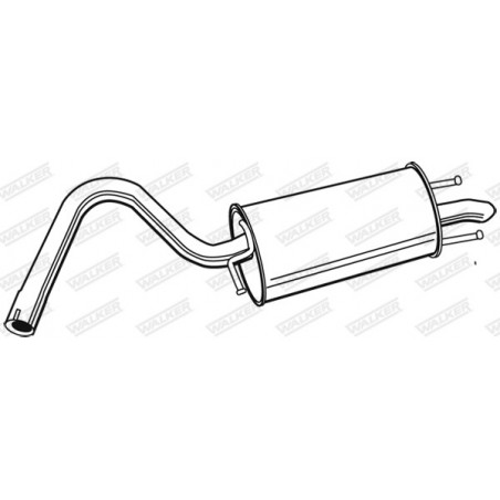 Silencieux arrière WALKER