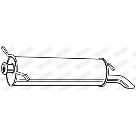 Silencieux arrière WALKER