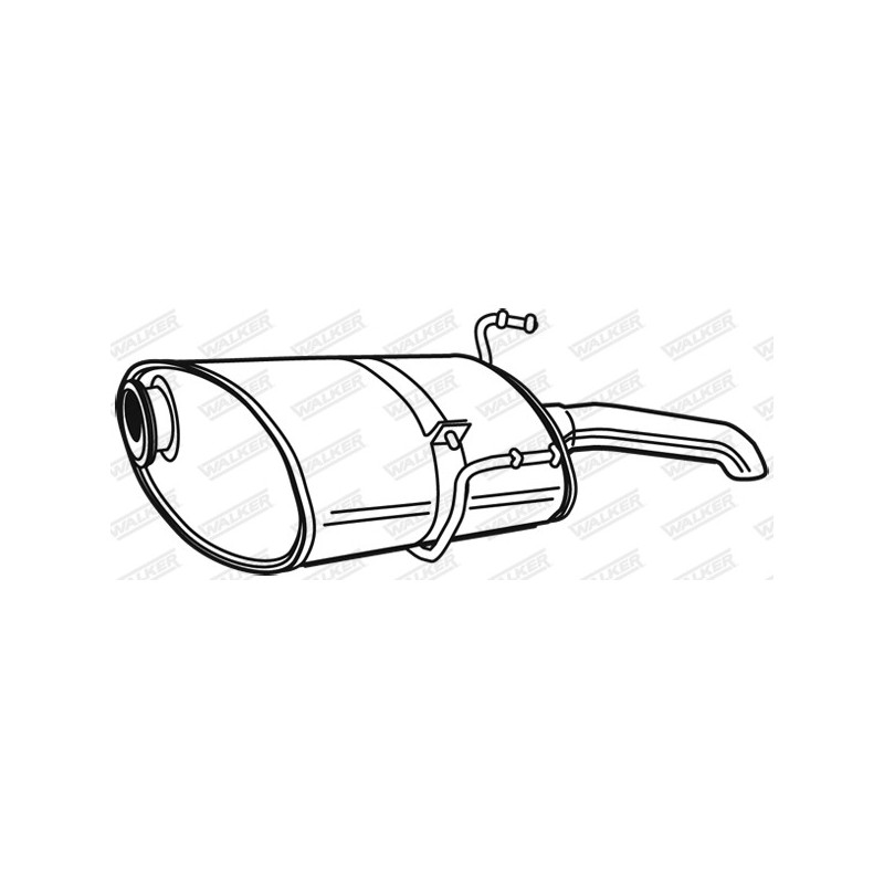 Silencieux arrière WALKER