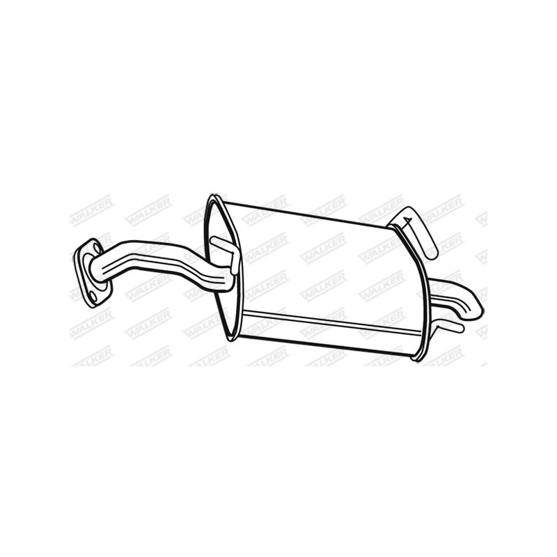 Silencieux arrière WALKER