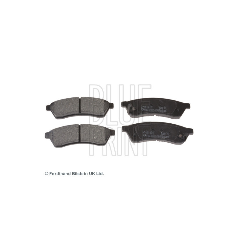 Jeu de quatre plaquettes de frein à disque BLUE PRINT