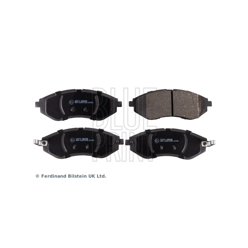 Jeu de quatre plaquettes de frein à disque BLUE PRINT