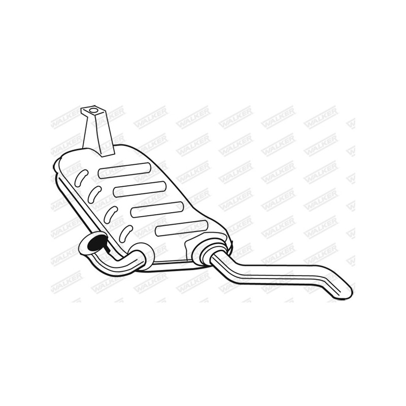 Silencieux arrière WALKER