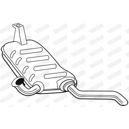 Silencieux arrière WALKER