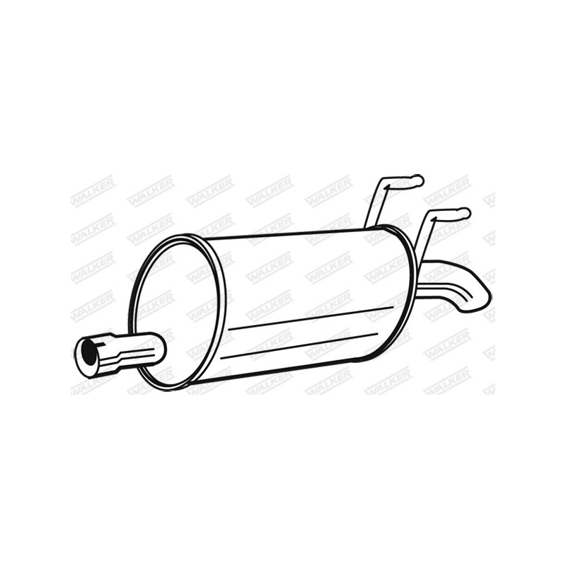 Silencieux arrière WALKER