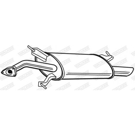 Silencieux arrière WALKER