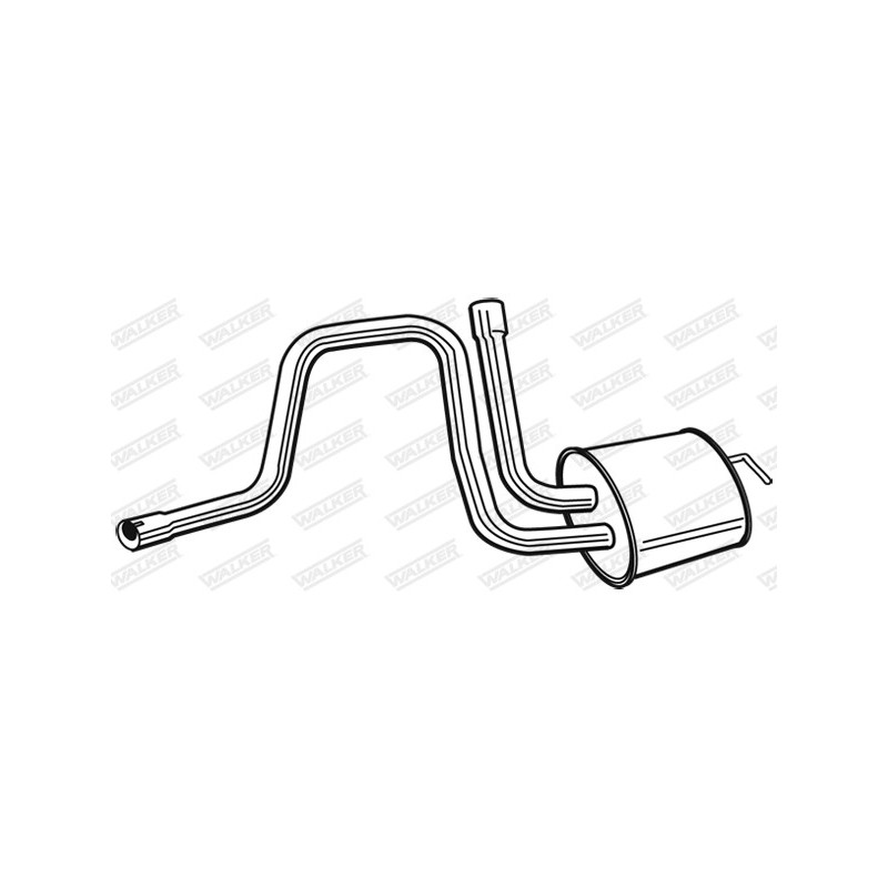 Silencieux intermédiaire WALKER